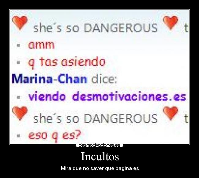 Incultos - Mira que no saver que pagina es