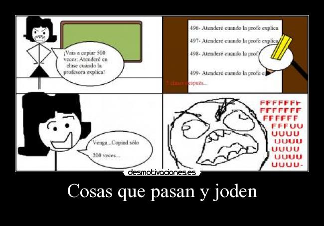 Cosas que pasan y joden - 