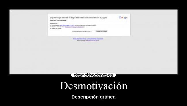 Desmotivación - Descripción gráfica