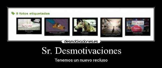 Sr. Desmotivaciones - Tenemos un nuevo recluso