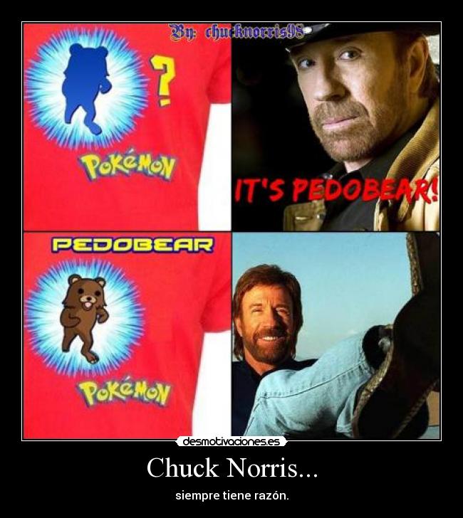 carteles chuck norris siempre tiene razon chucknorris98 desmotivaciones