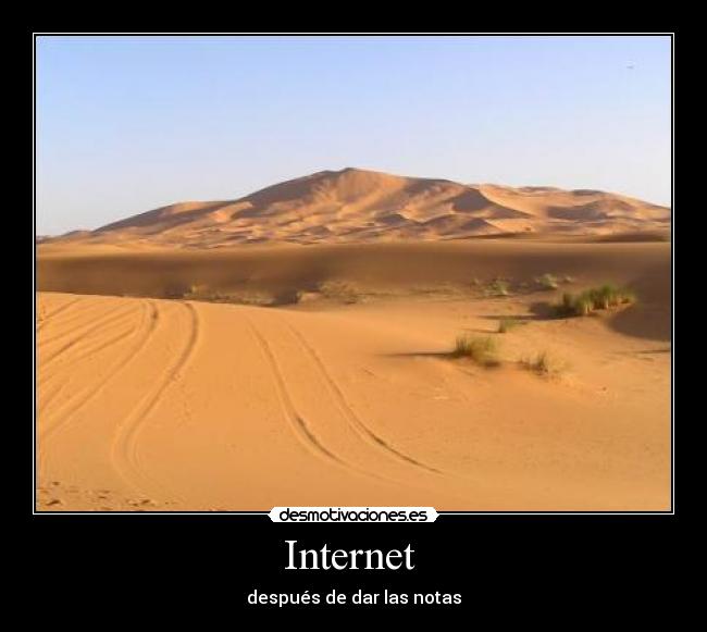 Internet - después de dar las notas