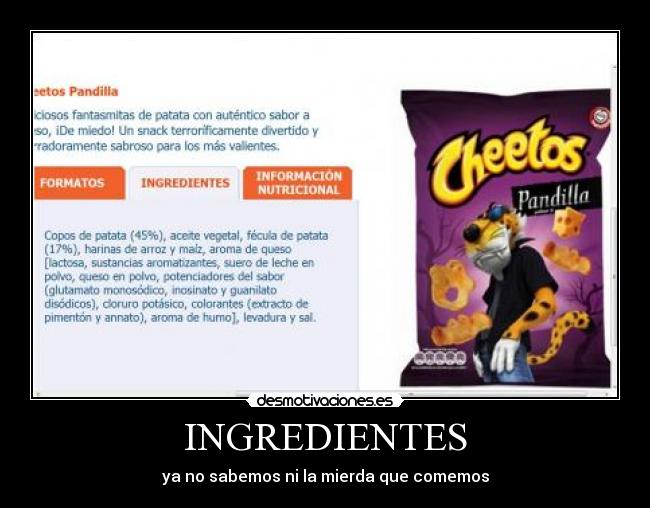 INGREDIENTES - 