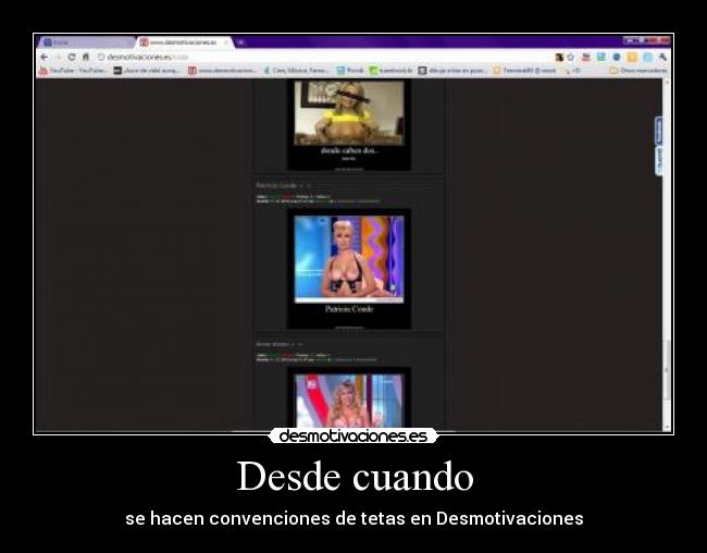 Desde cuando - se hacen convenciones de tetas en Desmotivaciones