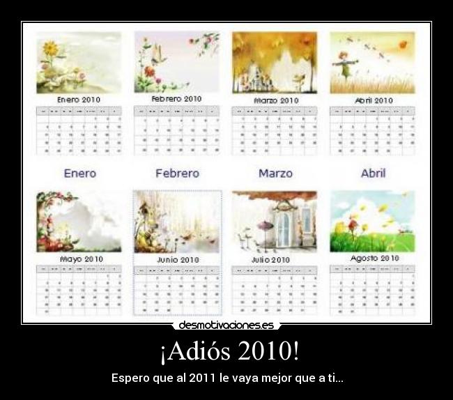 ¡Adiós 2010! - Espero que al 2011 le vaya mejor que a ti...