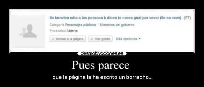 Pues parece -