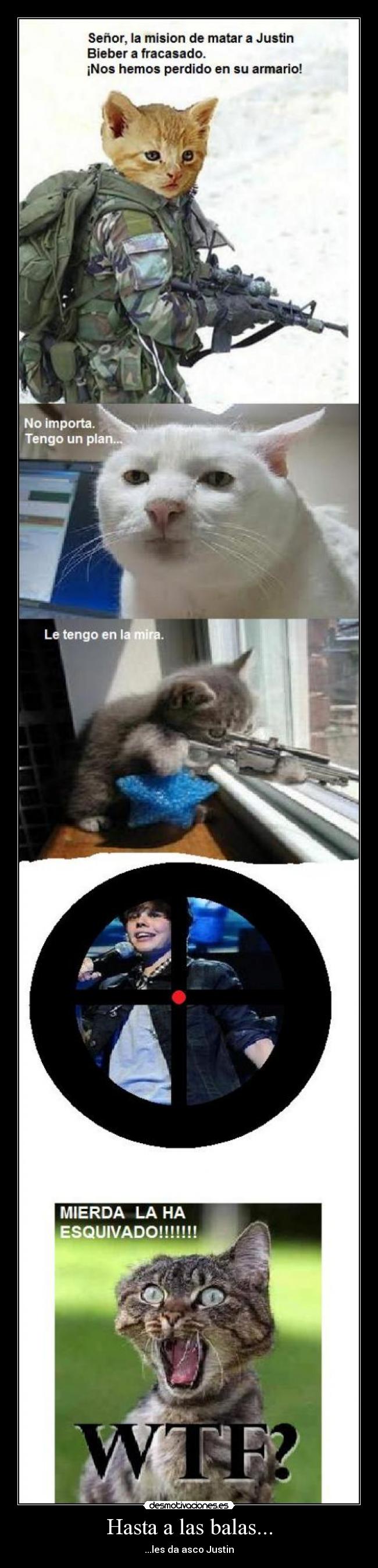 Hasta a las balas... - ...les da asco Justin