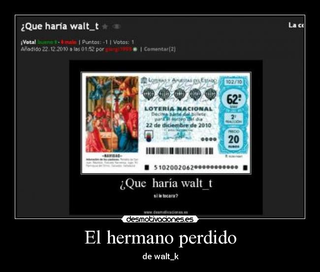 El hermano perdido - de walt_k