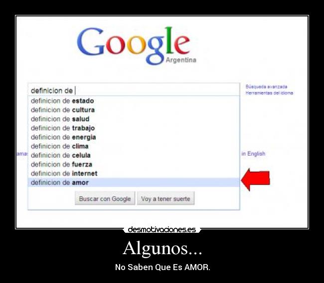 Algunos... - No Saben Que Es AMOR.