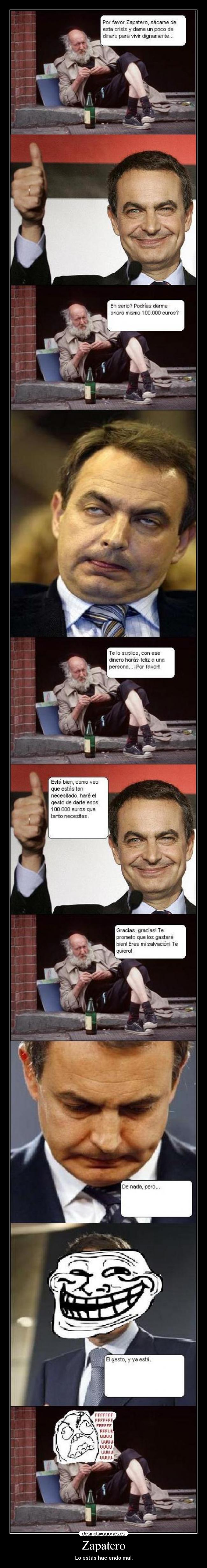 carteles zapatero cabronazo desmotivaciones