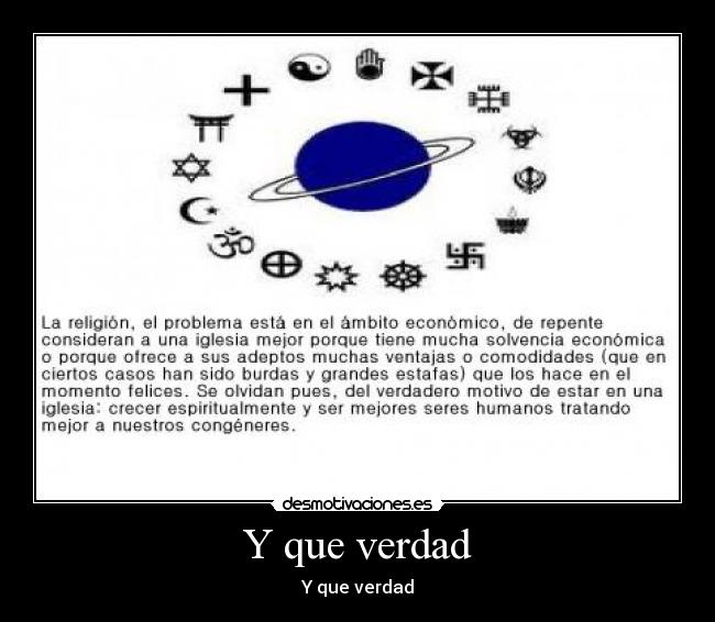 Y que verdad - Y que verdad