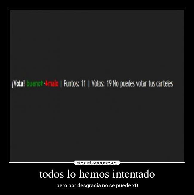 todos lo hemos intentado -