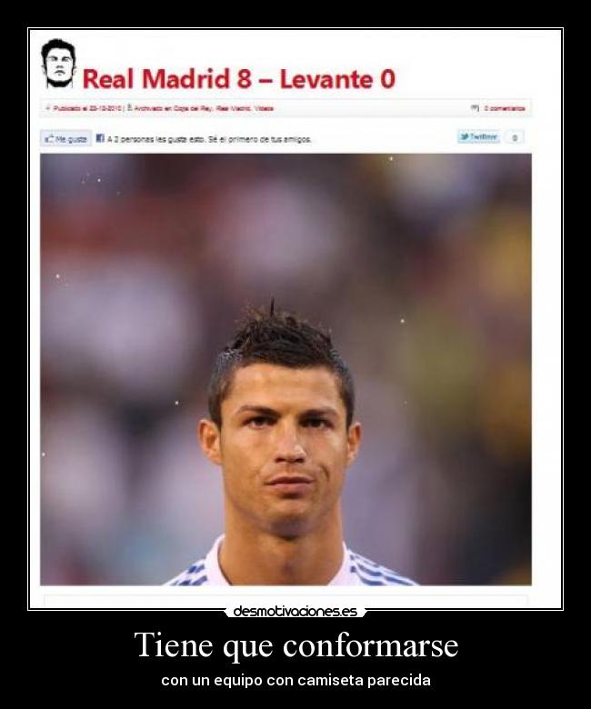 Tiene que conformarse -