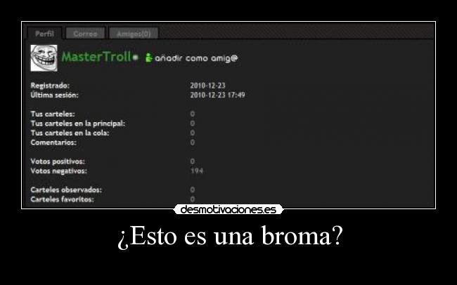 ¿Esto es una broma? -