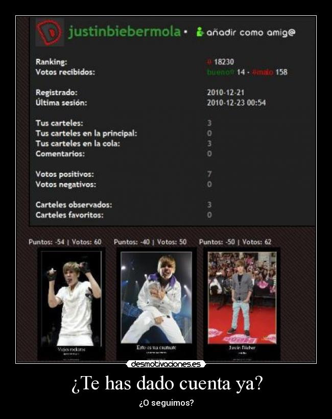 ¿Te has dado cuenta ya? -