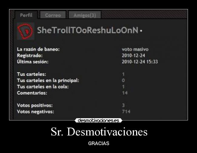 Sr. Desmotivaciones - GRACIAS