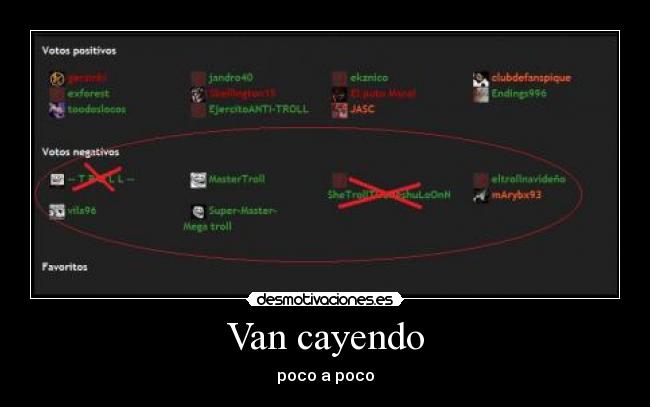 Van cayendo - 