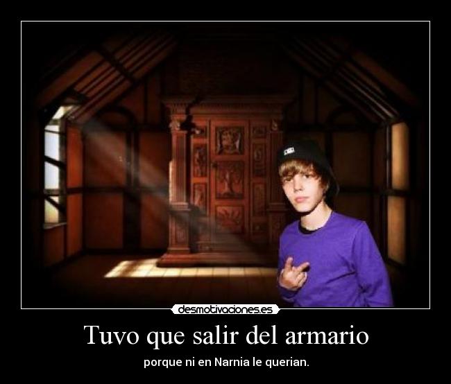 Tuvo que salir del armario - 