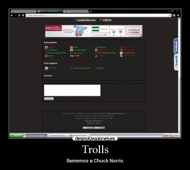 Trolls - llamemos a Chuck Norris.