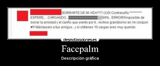 Facepalm - Descripción gráfica