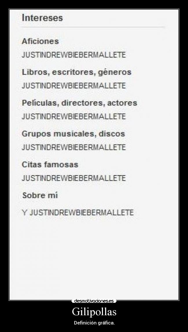 Gilipollas - Definición gráfica.