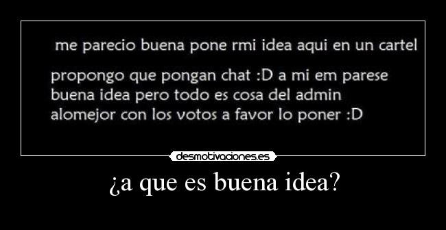 ¿a que es buena idea? -