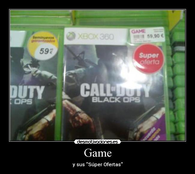 Game - y sus Súper Ofertas