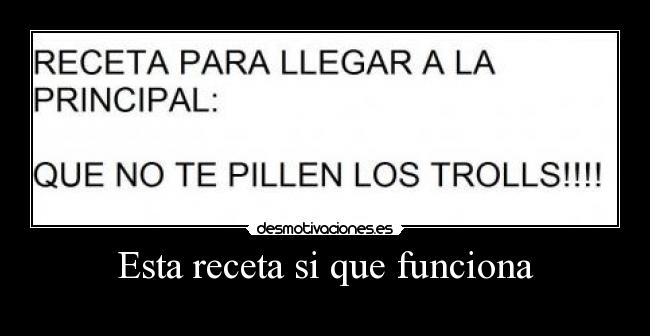 Esta receta si que funciona -