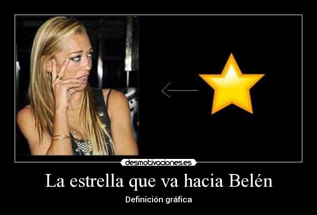 La estrella que va hacia Belén - Definición gráfica