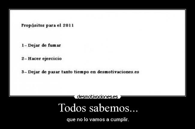 Todos sabemos... - 