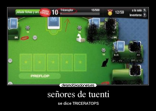 señores de tuenti - se dice TRICERATOPS