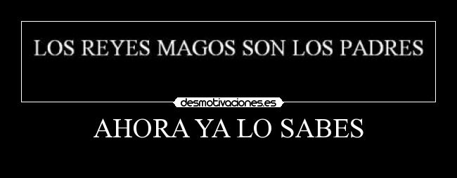 AHORA YA LO SABES - 
