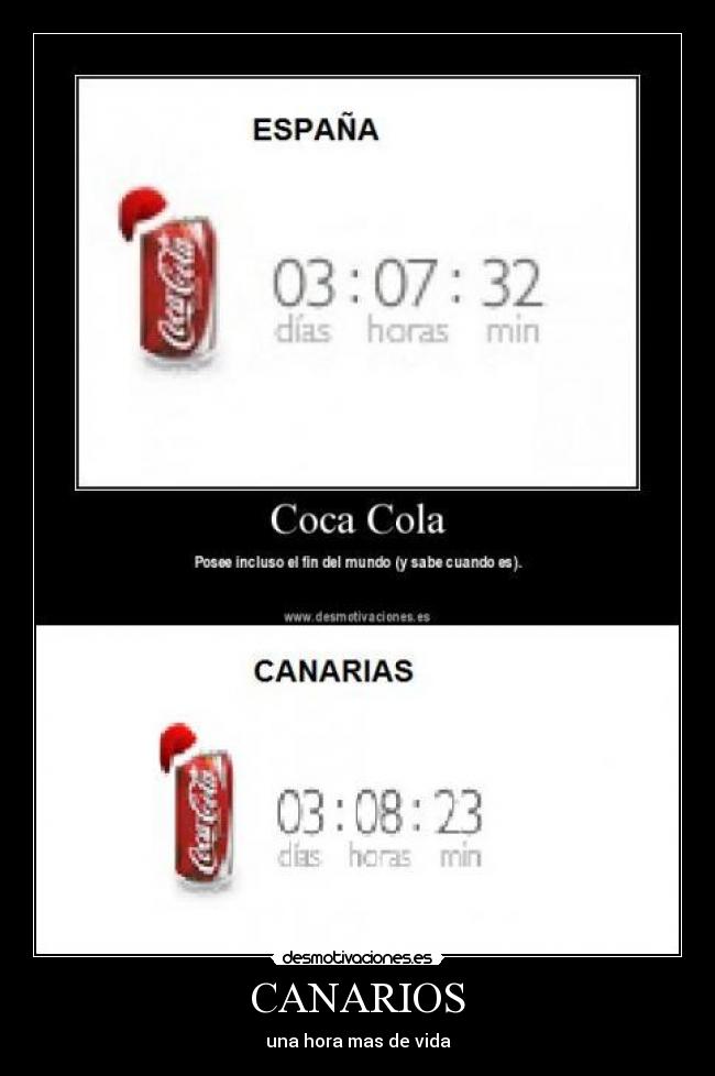CANARIOS - una hora mas de vida