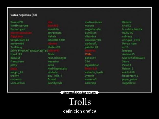 Trolls - definicion grafica