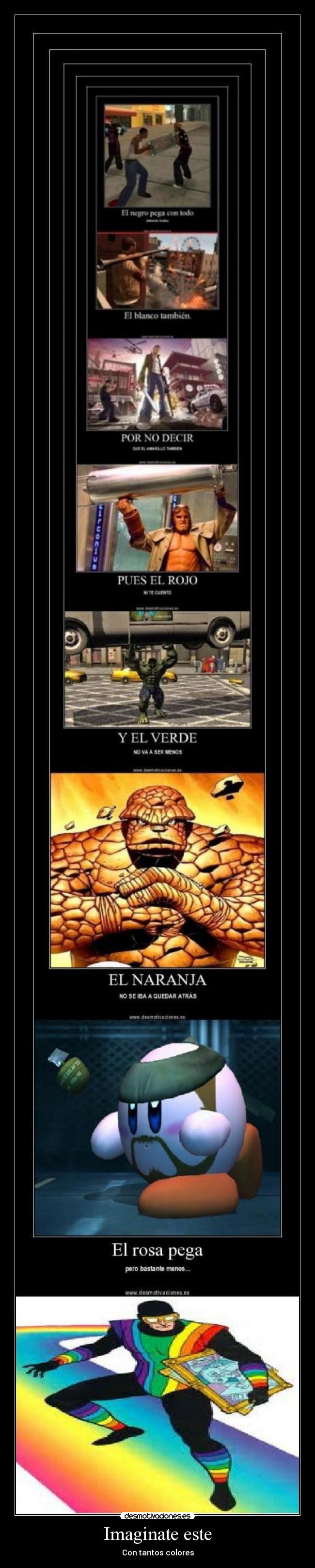 carteles colorines heroe desmotivaciones