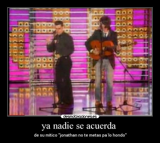 ya nadie se acuerda  - 