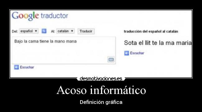 Acoso informático - Definición gráfica