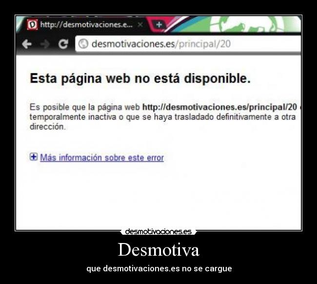 Desmotiva - que desmotivaciones.es no se cargue