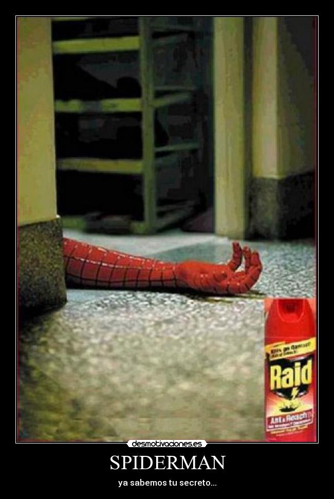 SPIDERMAN - ya sabemos tu secreto...