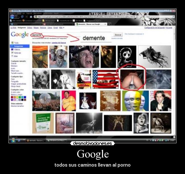 Google - todos sus caminos llevan al porno