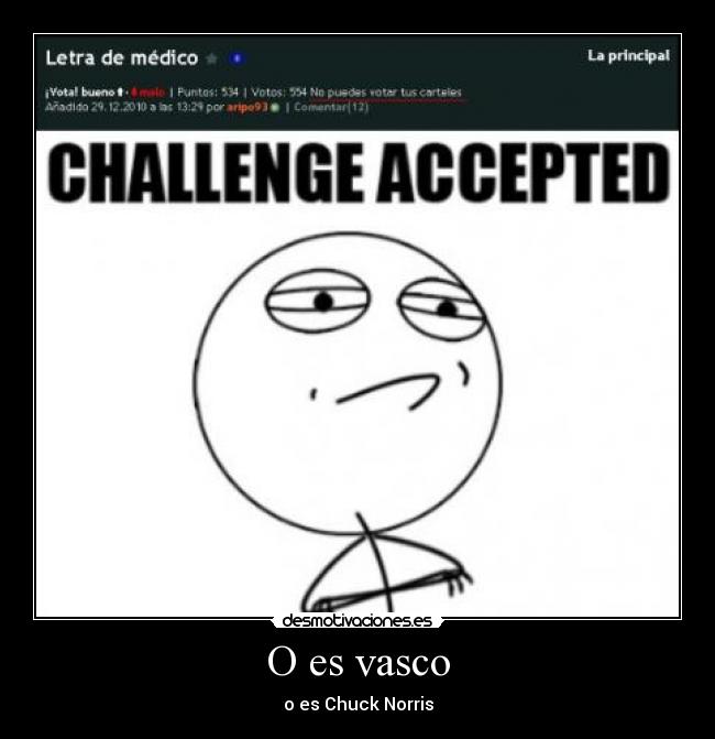 O es vasco - o es Chuck Norris