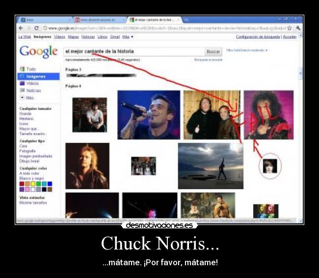 Chuck Norris... - ...mátame. ¡Por favor, mátame!