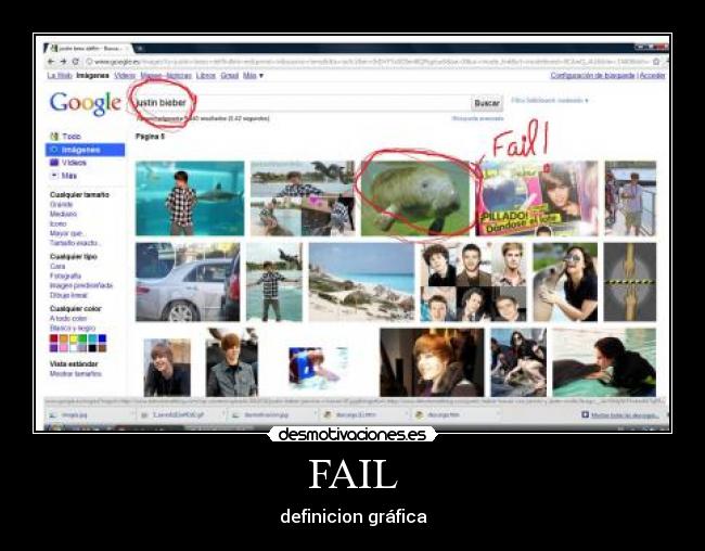 carteles fail justin bieber lady gaga desmotivaciones