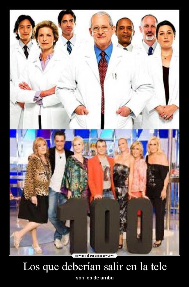 carteles medicos medicina television tele basura salvame belen esteban desmotivaciones