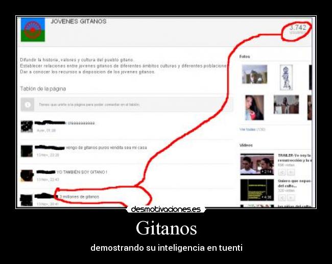 Gitanos - demostrando su inteligencia en tuenti