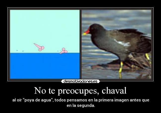 No te preocupes, chaval -