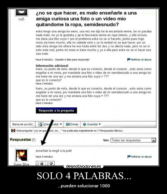 SOLO 4 PALABRAS... - 