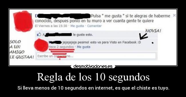 carteles regla los segundos desmotivaciones