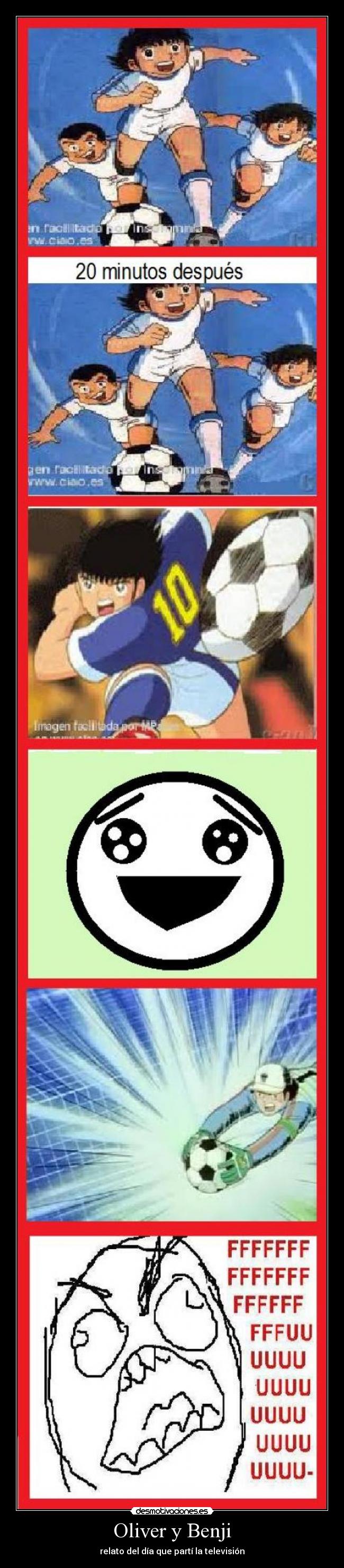 Oliver y Benji - relato del día que partí la televisión