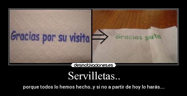 Servilletas.. -